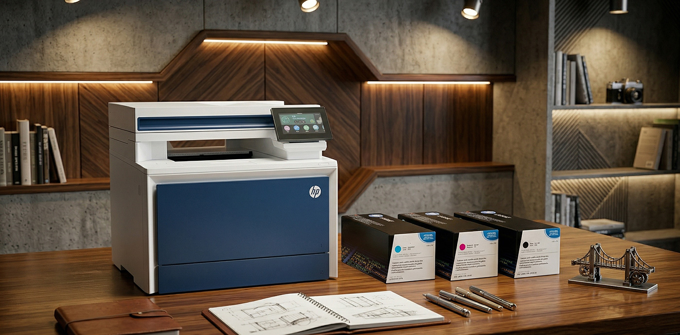 HP 4303fdw ใช้หมึกเทียบ