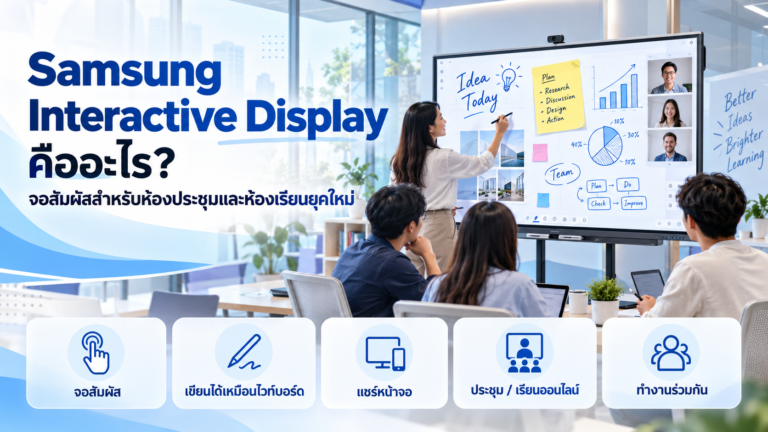 Samsung Interactive Display คืออะไร? จอสัมผัสสำหรับห้องประชุมและห้องเรียนยุคใหม่